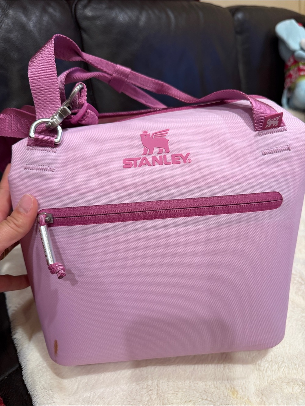 Stanley Pink Travel Crossbody Cooler Bag